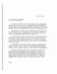 [Memo from Esther Raushenbush to the Faculty and Students, March 5, 1969]