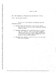 [Memo from the General Committee to the Committee on Financial Aid and Admission Policy, March 7, 1969]