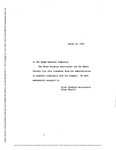 [Black Students Association and Black Faculty Acceptance of Administration Response to Demands, March 9 and 10, 1969] by Esther Raushenbush, Jacquelyn Mattfeld, Charles DeCarlo, and Black Students Association