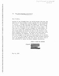 [Letter to the Black Students Association, May 14, 1969] by [Redacted]